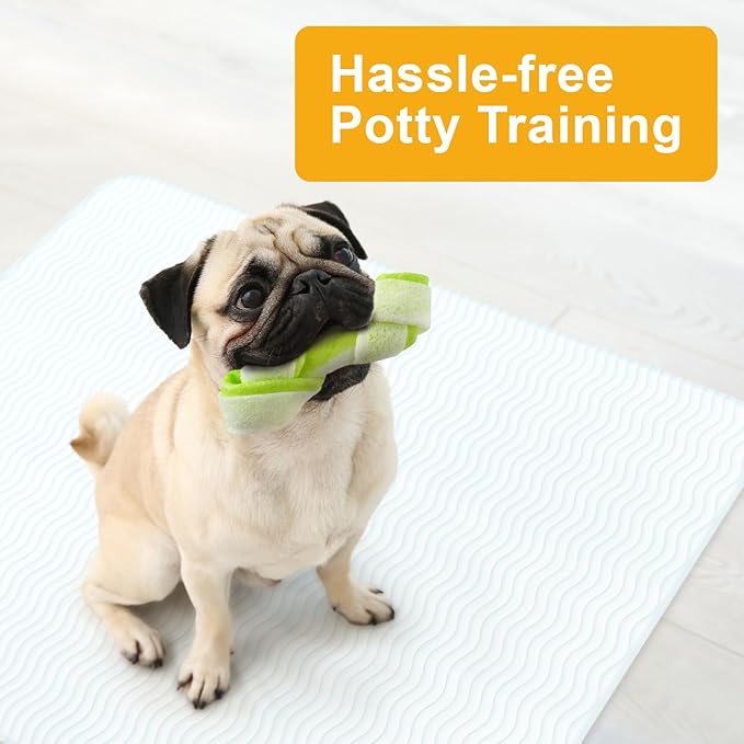 GREEN LIFESTYLE Washable Pee Pads for Dogs - Thick Heavy Absorbent Waterproof Pet Training Pads - Puppy Pads - for Puppy Playpen, Crate, Whelping Box, Potty Training (Pack of 2-18x24)