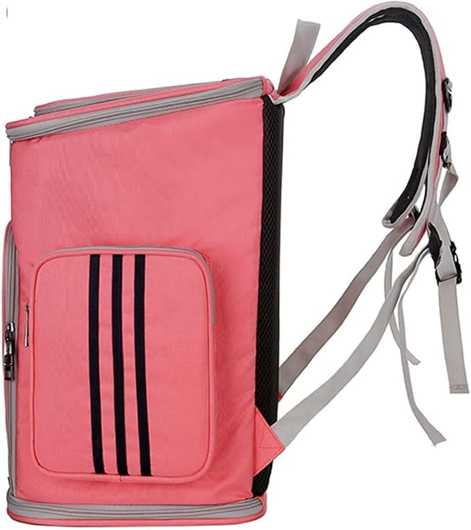OLOTU Pet Backpack Collapsible Cat Backpack, Ventilated Design Cat Carrier with Inner Safety Strap, Pet Backpack Carrier for Travel Hiking Spacious