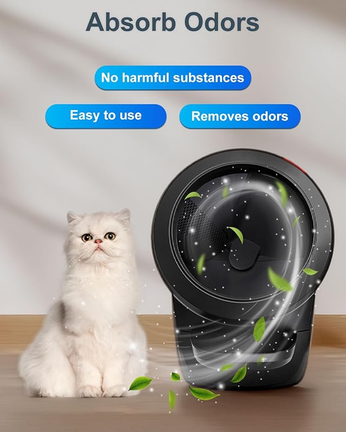 16 Pcs Cat Litter Box Deodorizer Refills Compatible with Whisker OdorTrap Pod Litter Robot 4 Accessories Filter, Eliminates Odors, Litter Box Odor Eliminator (Lime Scent)