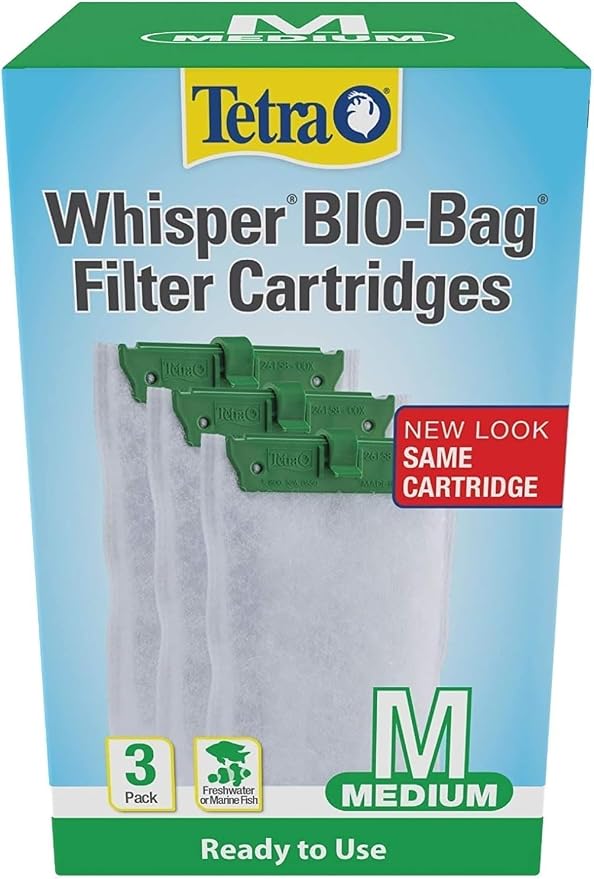 Tetra Whisper Bundle | Whisper 40 Power Filter & 3pk Medium Bio Bag Filter Cartridges
