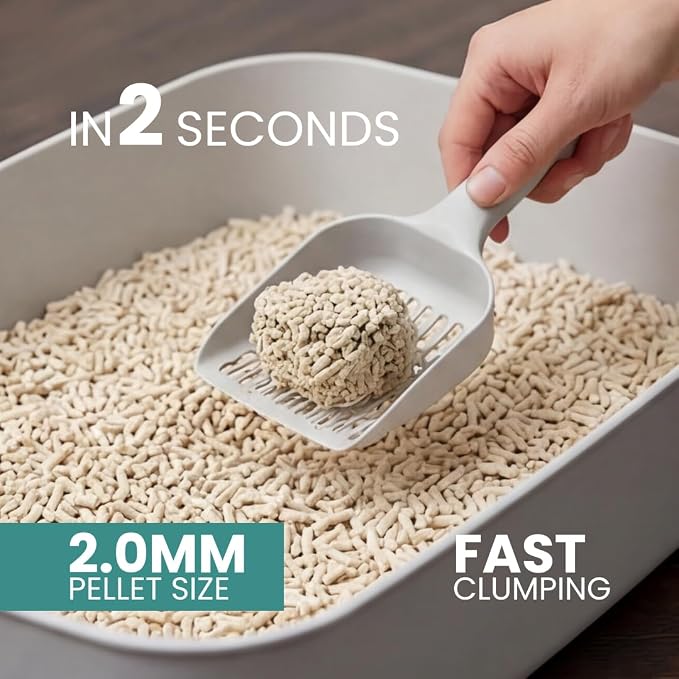 Tofu Cat Litter |100% Natural, Ultra Absorbent, Clumping, Flushable & Eco-Friendly with Low Tracking, Odor Control, and Dust-Free Formula 16.5lbs(3 x 2.5kg)