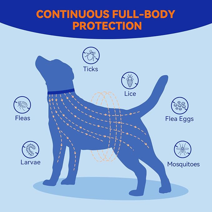 Flea & Tick Collar for Dogs, Vet-Recommended Flea & Tick Treatment & Prevention Collar for Dogs, 1 Count, 15"