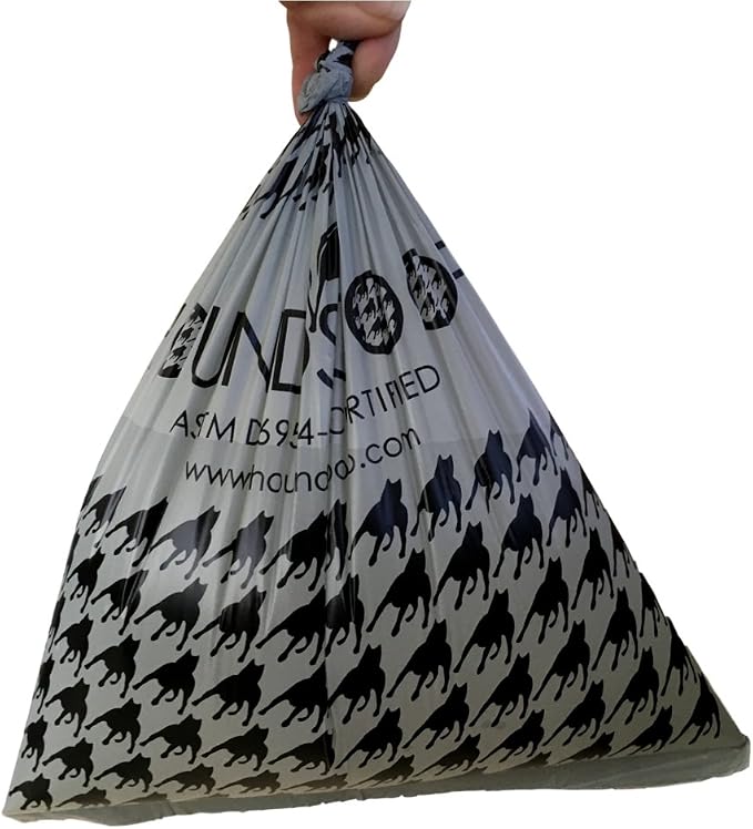 HOUNDSCOOP® Dog Poop Bags, Leak Proof and Heavy Gauge Waste Bag Refill Rolls For Dogs, 480 Count (4-Pack)
