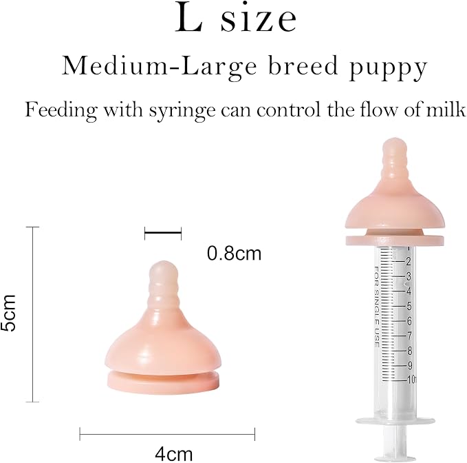 Doggiema Puppy Milk Feeder Nipple Puppy Bottle Puppy's Feeder, Bubble Milk Bowl