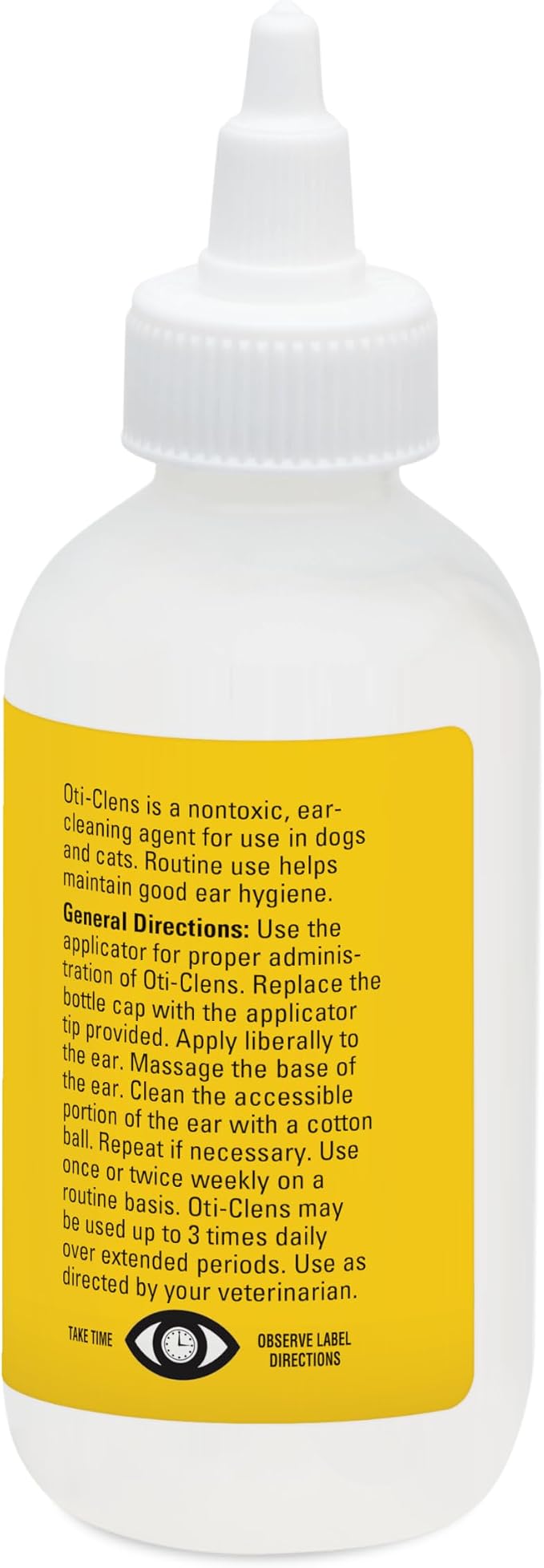 Oti-Clens Ear Cleansing Solution for Dogs and Cats, Gentle, Non-Irritating Ear Cleaner, 4 oz