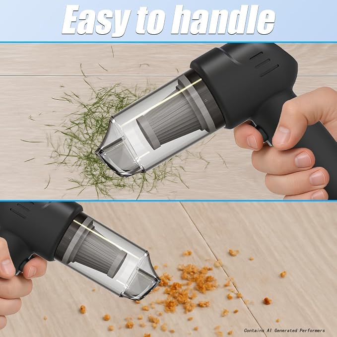 Bird Food Electric Separator & Cage Cleaner, Portable USB Vacuum with 2 Suction Speeds, Pet Hair/Dust Collector for Eraser Shavings, Car & Computer Keyboard