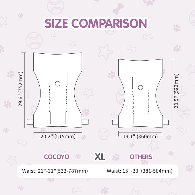 COCOYO Disposable Female Dog Diapers, Super Absorbent, Breathable, Wetness Indicator, X-Large, 32 Count