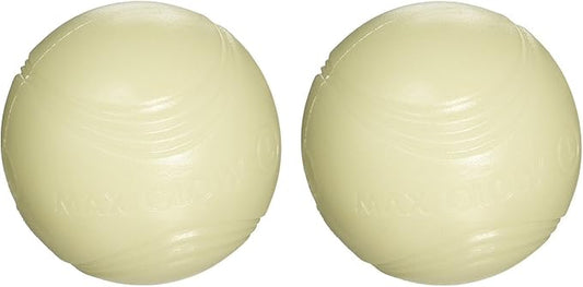 Chuckit! Dog Max Glow Ball Bright Playtime at Night (2 Pack), Large