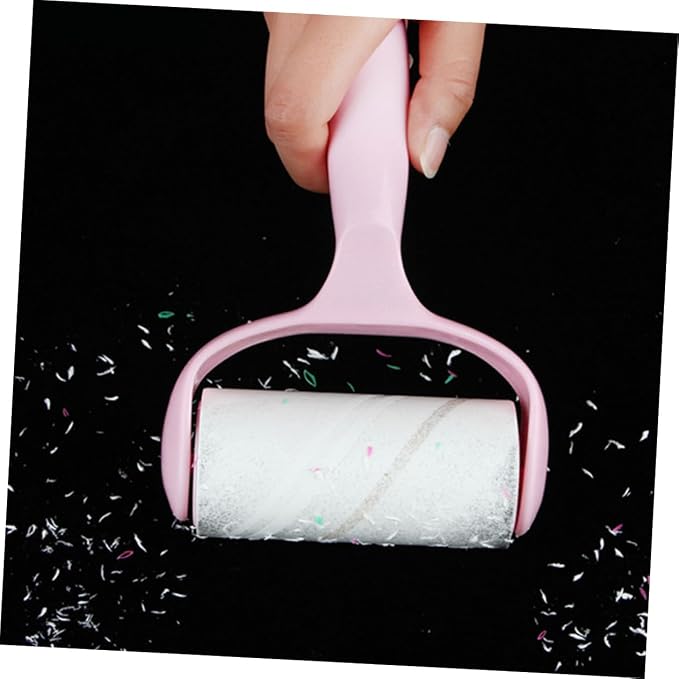 Beaupretty 2sets Handheld Pet Hair Lint Roller Compact Cleaning Tool for Clothes Furniture and Carpets Includes Dust Cover and Refill