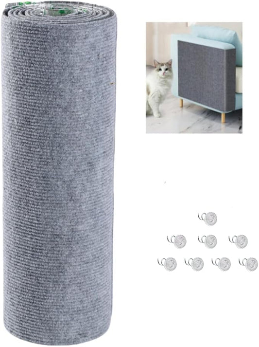 SHENGOCASE 78.7"x15.8" Trimmable Self-Adhesive Carpet Mat Pad Replacement for Cat Tree Shelves, Cat Wall Furniture Steps, Carpet Scratching Post Scratcher Couch Protector