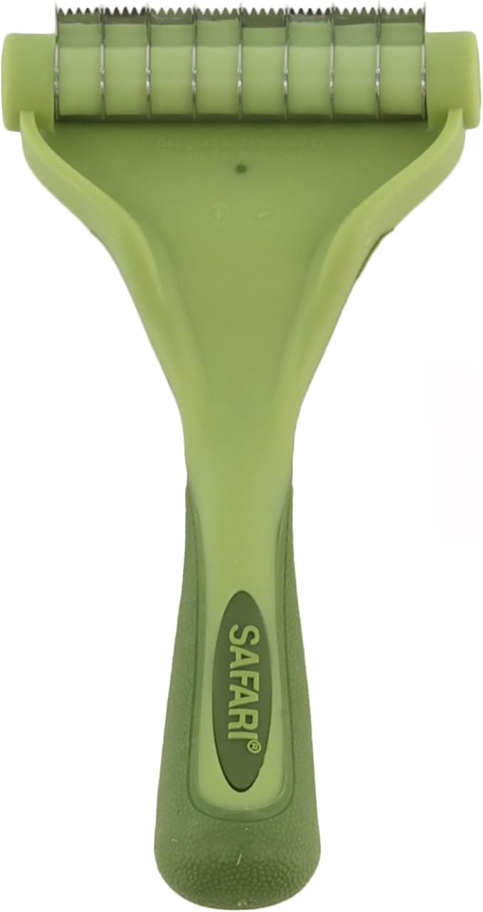 Coastal Pet - Safari - Shed Magic De-Shedding Tool for Dogs with Short to Medium Hair, No Color, Medium (6.25" L x 3.5" W)