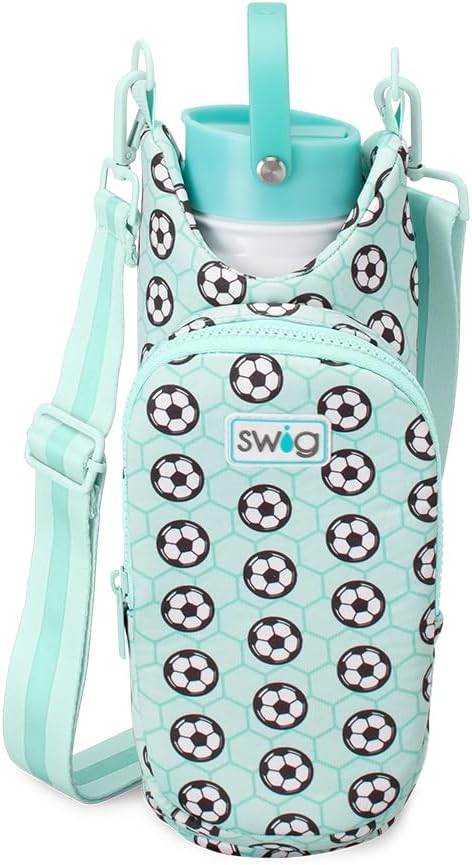 Swig Life Water Bottle Sling Bag, Water Bottle Holder with Adjustable Strap, Carrier Bag with Zippered Phone Pocket, Holds 36oz (Side Kick)