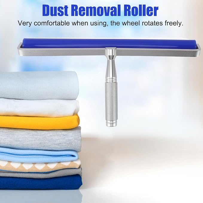 Silicone Roller, Manual Anti Static Cleaner Tool, Dust Removal Rollers for Pet Hair Removal Clothes Furniture Carpet (25,4 cm / 10 cali)