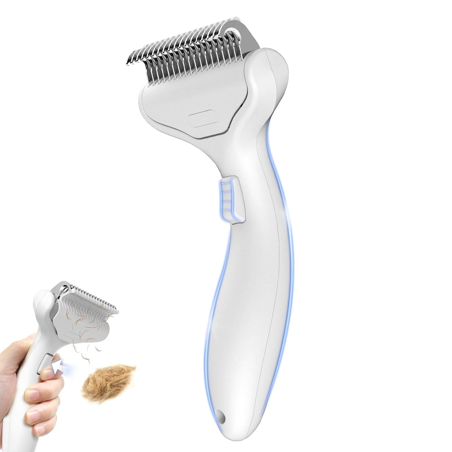 Undercoat Shedding Brush for Dogs & Cats – Professional Deshedding & Dematting Tool – Grooming Comb for Long Hair, German Shepherds & All Pets