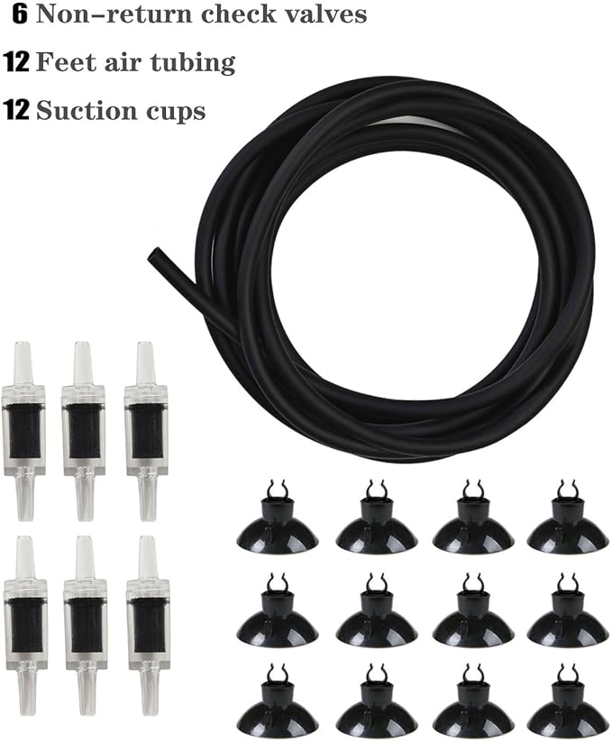 ALEGI Aquarium Sponge Filter 40 Gallon,Quiet Sponge Filter with Air Stone for Betta Fry Shrimp and Small Fish (6 pcs)