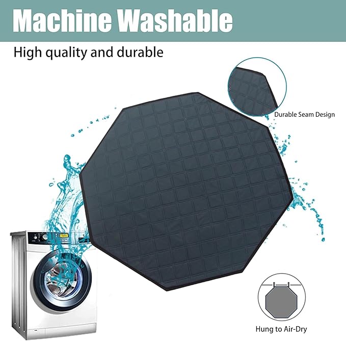 Dog Playpen Mat, Washable Pee Pad for Octagon Puppy Whelping Pading Leakproof Potty Training Pad Liner for Crate Kennel Indoor