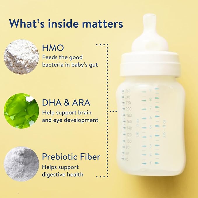 Similac Dual Prebiotic Blend, Baby Formula With Iron, Ready to Feed, 0-12 Months, 8-fl-oz Bottle, Pack of 24