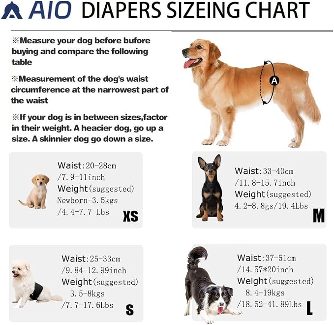 AIO Washable Male Dog Belly Band Pet Diapers Cute Claws Washable Male Puppy Diapers Belly Bands Reusable Dog Diapers Dog Diapers Male S(Rainbow,Cow Pattern,Gray Claws)