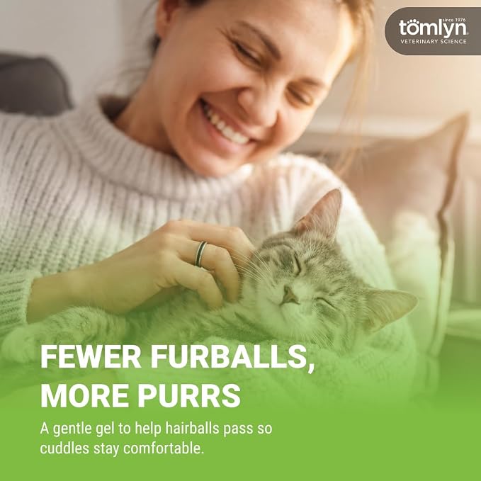 TOMLYN Laxatone Tuna-Flavored Hairball Remedy Gel for Cats and Kittens, 4.25oz - Pack of 2