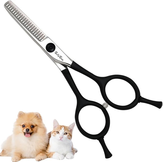 4.5in 22-Tooth Pet Thinning Shears, VG10 Dog Grooming Scissors | Sharp Japanese Stainless Steel, Small Blending Scissors for Dogs Cats Trimming Face & Paw, Professional Texturizing Shears