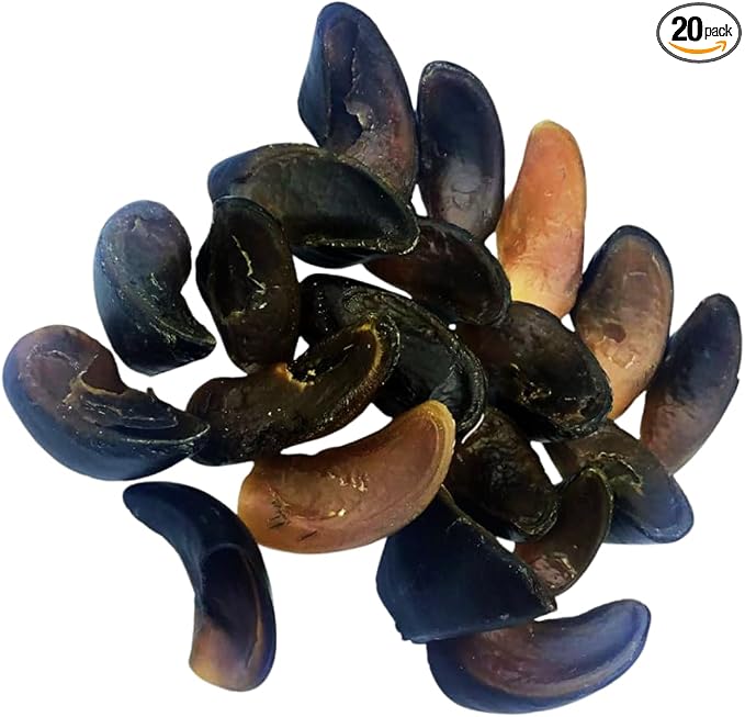 20 Pack 100% Natural Free Range, Grass Fed Water Buffalo Hooves. NO Additives, Preservatives, Hormones or Antibiotics