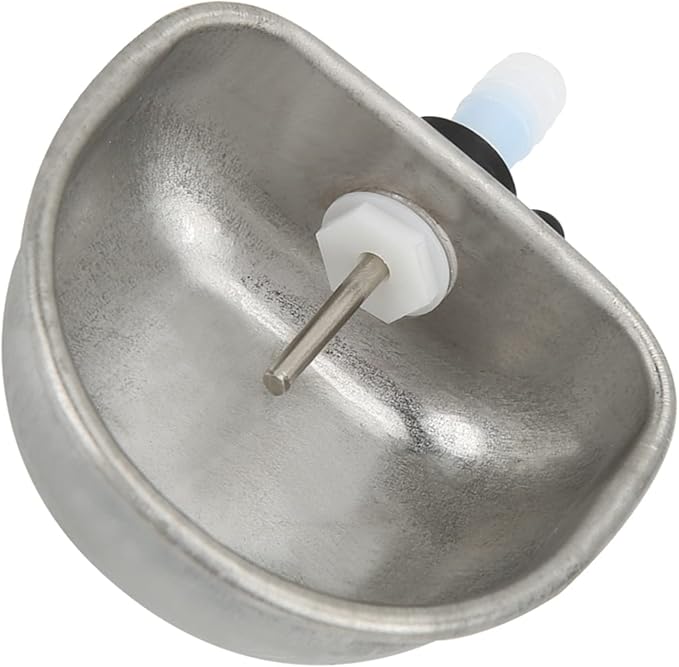 Dioche Metal Cup Metal 10-piece Stainless Steel Rabbit Water Bowl, Scratchresistant and Wearresistant, Suitable for Various Rabbit Cages.
