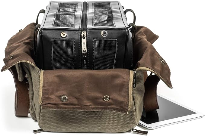 SHELL TOTE (ONLY for use with MISO PUP's Interchangeable BASE PET CARRIER, WEEKEND CANVAS GREEN)