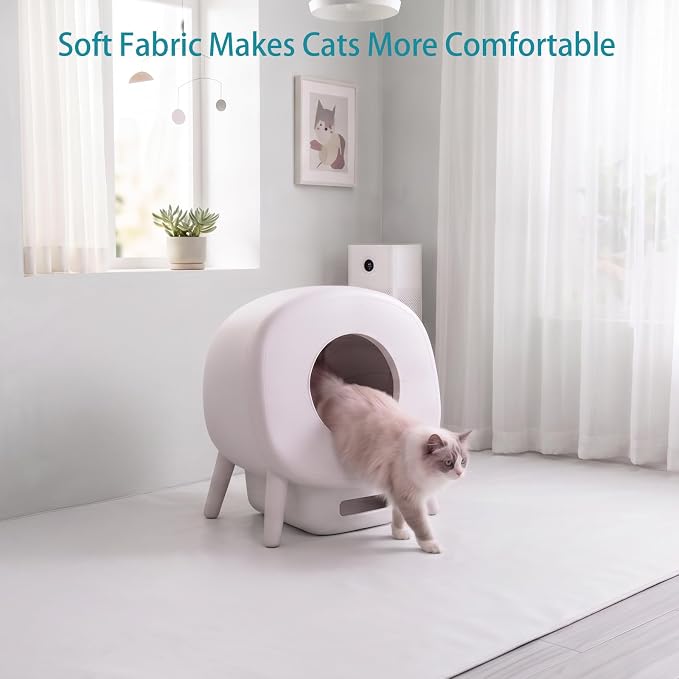 2-Pack Waterproof Pad for Self Cleaning Litter Box, Washable Removable Cat Litter Box Pads, Leak-Proof Replacement Liner Accessories