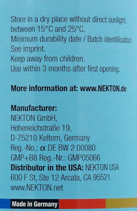 Nekton Calcium Plus - Calcium with Magnesium & Vitamins, White, 140g/5 oz