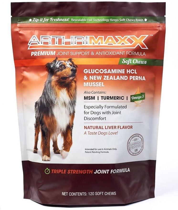 ArthriMAXX Hip & Joint Soft Chews for Dogs – Tasty Liver-Flavored Mobility Support Treats for Daily Comfort and Flexibility