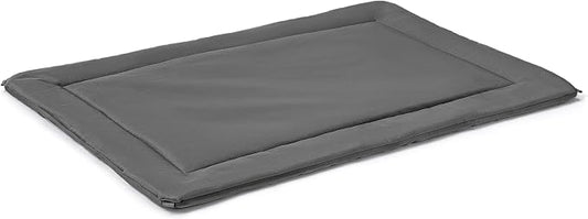 PELZIN Cybarmour 2.0 Chew Proof Dog Crate Pad - Outdoor Chew Resistant Dog Bed with Corner Anchor - Machine Washable - Water & Dirt-Resistant - Jumbo Breeds & Fits 54-Inch Crate - 53"x34", Charcoal