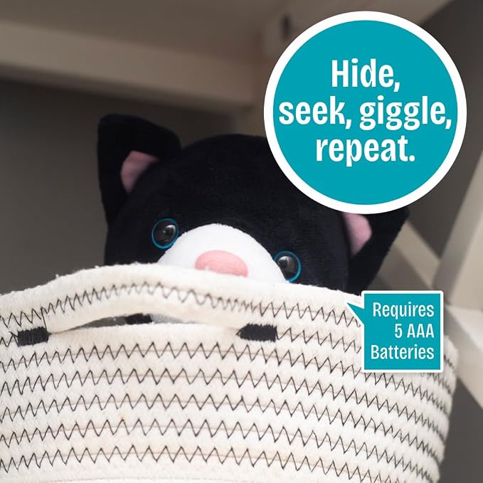 R&R Games Hide & Seek Pals Kupcake the Kitten Family Game - Hide and Seek with Animals, Seeker Wand Included, Ages 3+