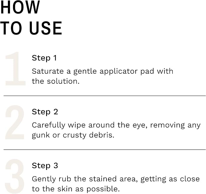 Eye Envy Tear Stain Remover Solution for Dogs. Gentle, Natural, Safe. Cleans Tear Stains. Recommended by AKC Breeders, Handlers, Groomers. 8 oz. Made in USA