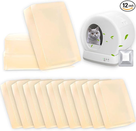 12 Packs Cat Litter Deodorizer Compatible with Meowant/Thereye/CATLINK Self-Cleaning Cat Litter Box, Pet Deodorizer Odor Eliminator, Cat Litter Odor Control,Suitable for MW-SC01/SC02/SC03/ SC09