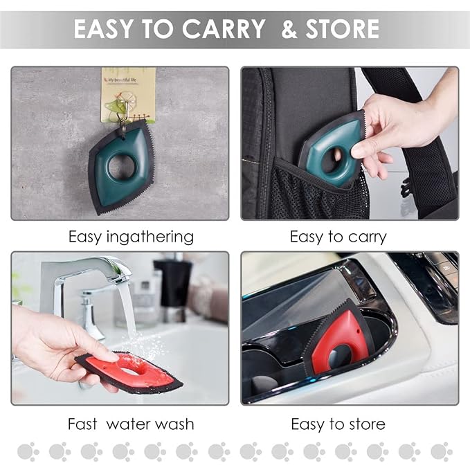 Pet Hair Remover Cat Cleaning Device Carpet Sofa Car Detail Scraper Dog Lint Removal Silicone Brush