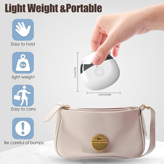 CACHIL 3-in-1 Automatic Electric Nail Clipper with LED Light, Dust Collector & 3 Speeds - USB Rechargeable Safety Nail Trimmer for Seniors, Thick Nails, Baby & Kids (White)