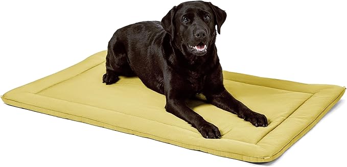 PELZIN Cybarmour 2.0 Chew Proof Dog Crate Pad - Outdoor Chew Resistant Dog Bed with Corner Anchor - Machine Washable - Water & Dirt-Resistant - Large Breeds & Fits 42-Inch Crate - 41"x26", Moonstone
