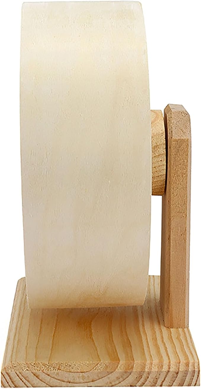 Hamster Exercise Wheel，Small Animals Running Toy Suitable for Rat, Pig, Chinchilla, Gerbil, etc. pet Wooden Harmless, Handmade (S)