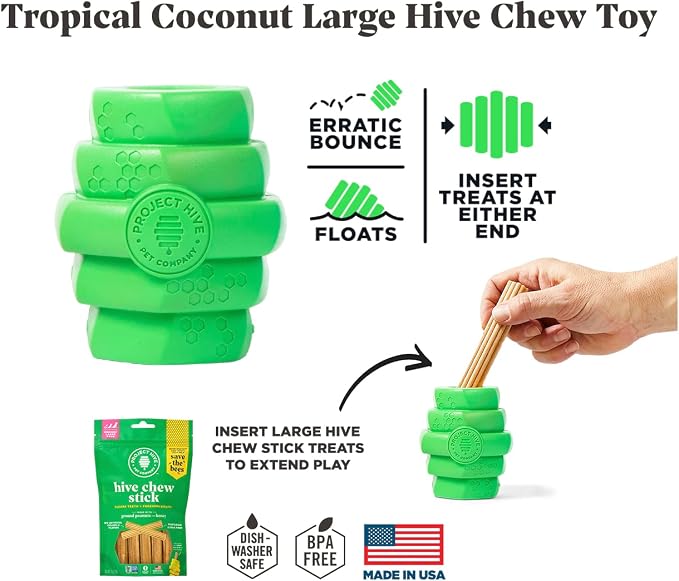 HIVE Parent (Tropical Coconut, Hive Chew Toy for Large Dogs)