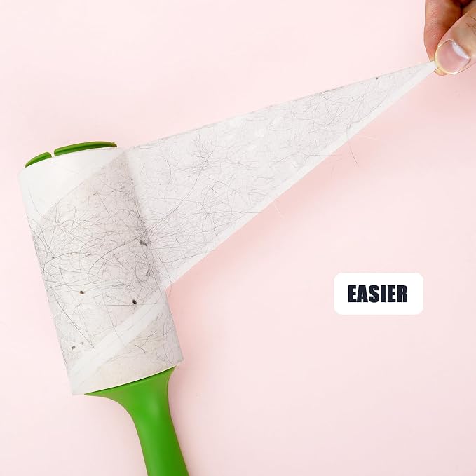 4.6 inch Giant Lint Roller Refills Only for Evercare Giant Lint Rollers and T Handle Pet Hair Roller, 50% More Pickup, 60 Sheets per Refill, 6 Pack, 360 Sheets Total