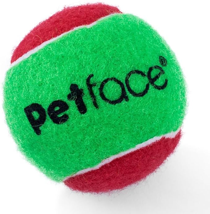 Petface Squeaky Tennis Balls for Dogs, All Breed Sizes (Pack of 3)