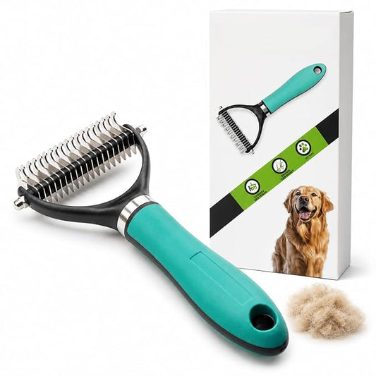 Dog Brush (Peacock Blue)