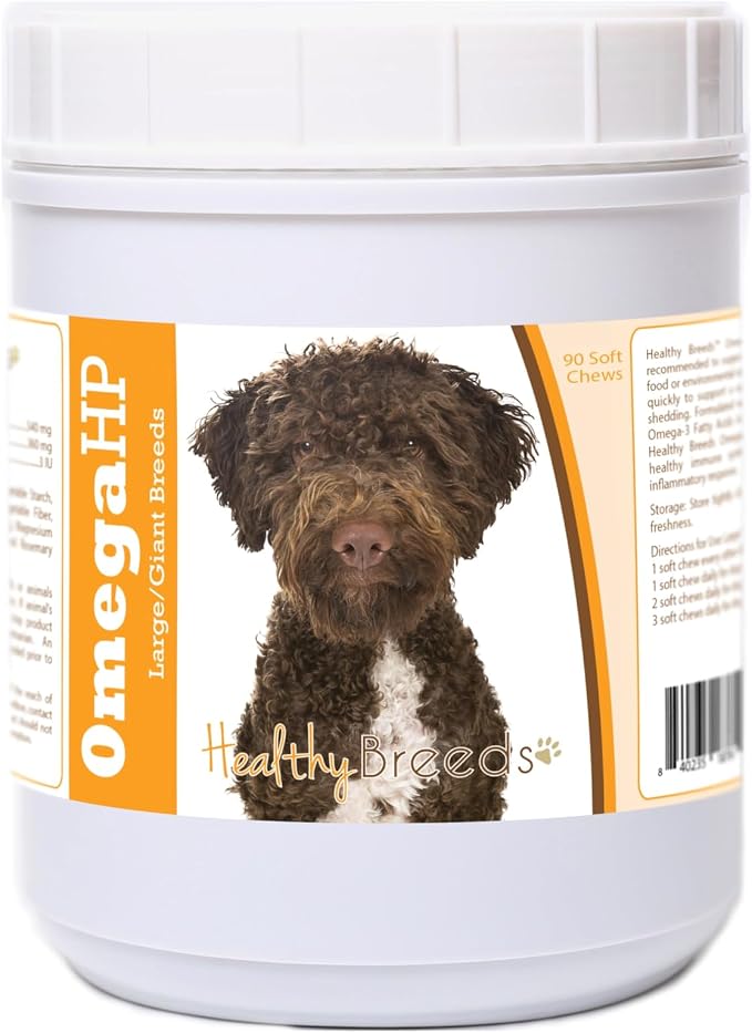 Healthy Breeds Lagotti Romagnoli Omega HP Fatty Acid Skin and Coat Support Soft Chews 90 Count