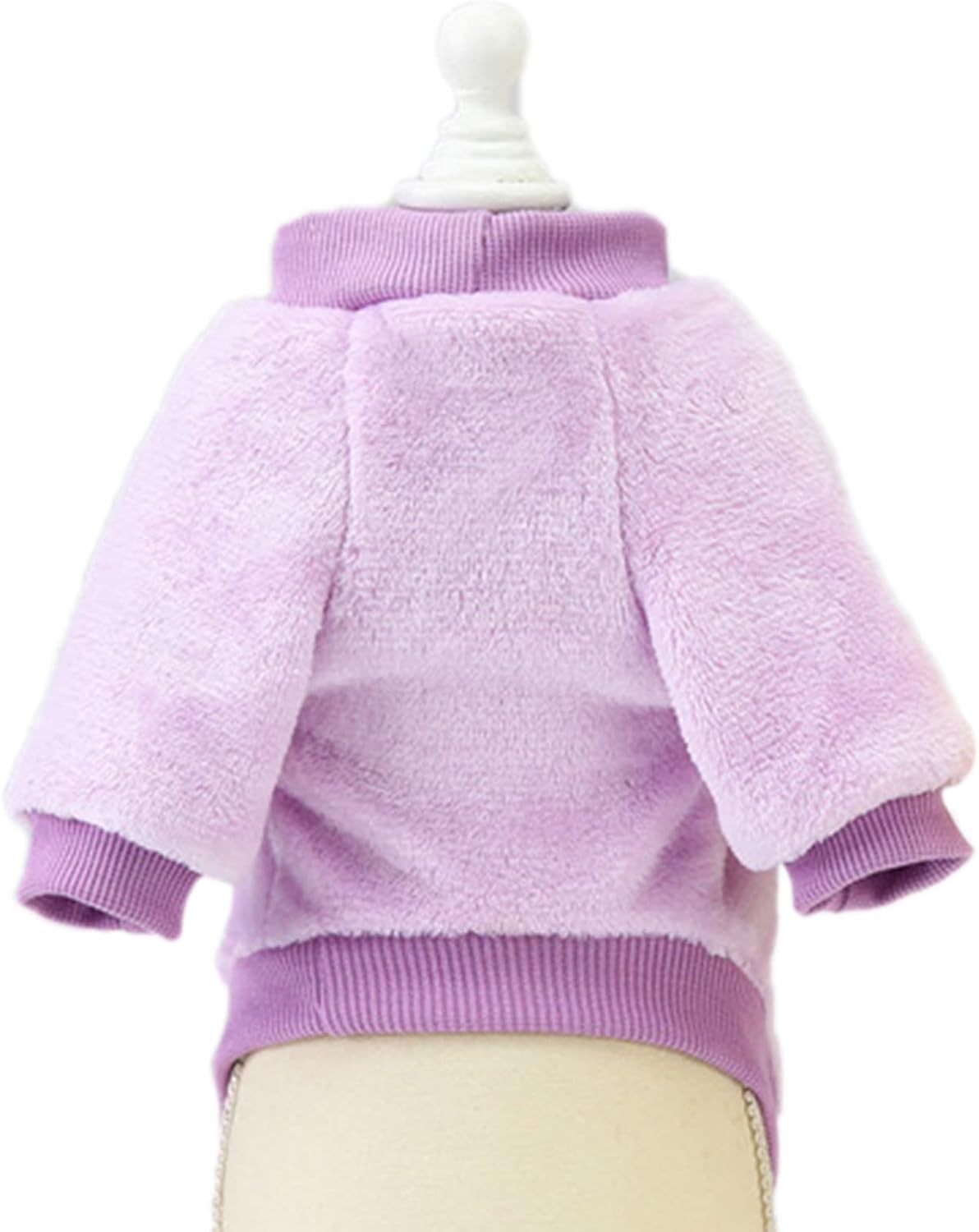 Jecikelon Pet Dog Clothes Dog Sweater Soft Thickening Warm Pup Dogs Shirt Winter Puppy Sweater for Dogs (Z01-Purple, Large)