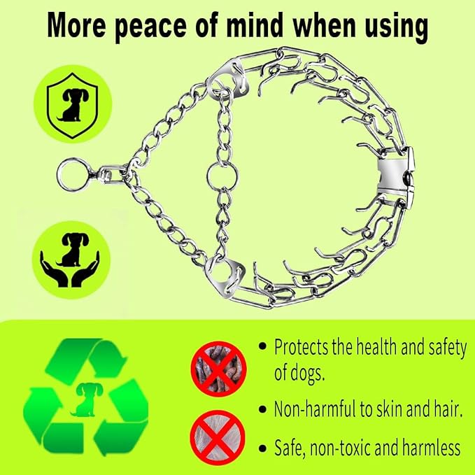 Collar for Dogs – Quick Release Buckle & Swivel Ring for Easy Use – for Small Medium Large Dog (XL)