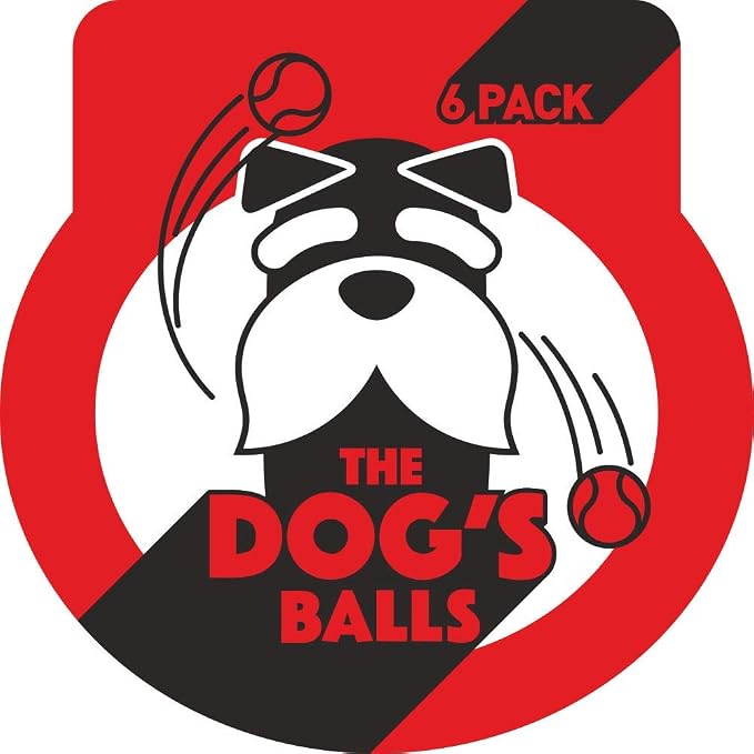The Dog's Balls Dog Tennis Balls Tough 2.5" 12-Pack Red Floats in Water | Our fetch balls combine non-abrasive felt exterior and a thicker rubber core Durable Dog Toy for Outdoor Play & Training