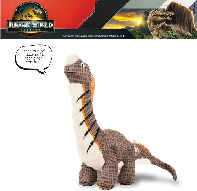 Jurassic World Rebirth Titanosaurus Dinosaur Kids Super Soft Cozy Cuddle Pillow Buddy, (Officially Licensed Product) by Franco