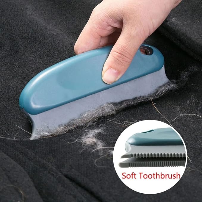 Multifunctional Hair Dust Removal Brush Not Hurt Clothing Household Sofa Carpet Pet Furniture(Blue)
