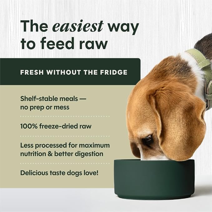 Instinct Freeze-Dried Meals, FreshDried Bites, Natural Dog Food, Grain-Free - Grass-Fed Lamb, 24 oz. Bag