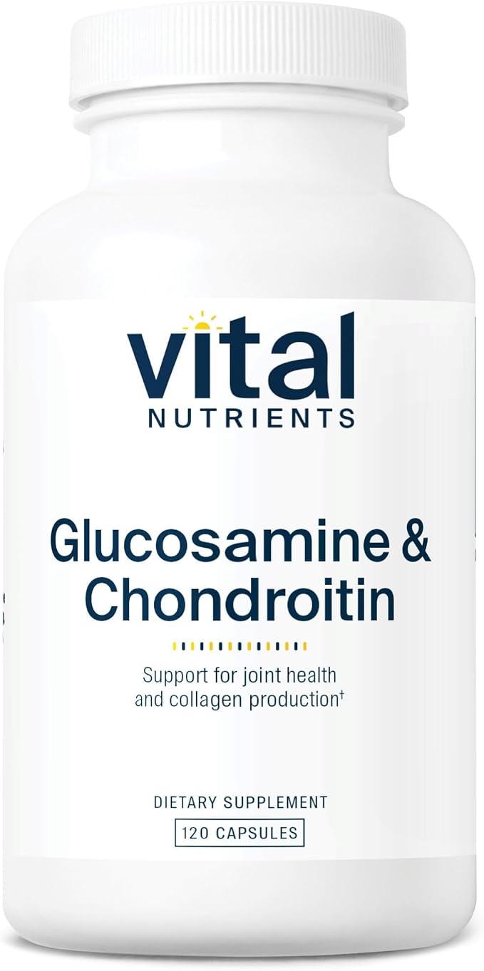Vital Nutrients Glucosamine & Chondroitin - Healthy Cartilage, Mobility, and Joint Support Supplement - Gluten, Dairy, Soy Free - Non-GMO - 120 Capsules